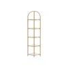 Breebe 5-tier Glass Corner Storage Shelf