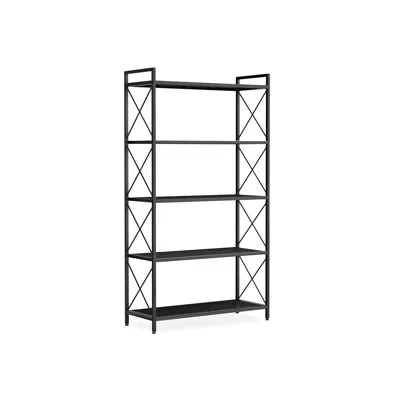 Breebe 5-tier Metal Storage Rack In Gray