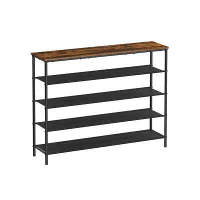 Breebe 5-tier Shoe Rack With 4 Fabric Shelves