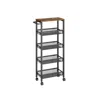 Breebe 5-tier Slim Rolling Cart Storage Cart