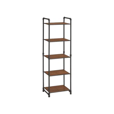 Breebe 5-tier Storage Rack In Brown