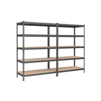 Breebe 5-tier Storage Shelves Set Of 2, 23.6 X 47.2 X 70.9 Inches In Gray