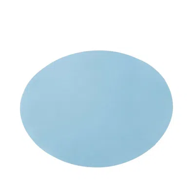Breebe 50 Pack 13" Round Disposable Paper Placemats - Dusty Blue Cardboard Dining Table Mats, 120 Gsm