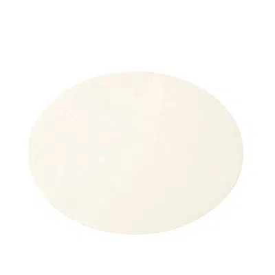 Breebe 50 Pack 13" Round Disposable Paper Placemats - Pearl White Cardboard Dining Table Mats, 120 Gsm In Neutral