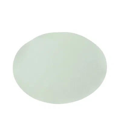 Breebe 50 Pack 13" Round Disposable Paper Placemats - Sage Green Cardboard Dining Table Mats, 120 Gsm
