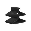 Breebe 50-pack Plastic Clothes Hangers Black