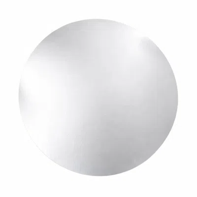 Breebe 50 Pack Round Disposable Table Placemats 13" Silver - Cardboard Charger Plates For Catering & Specia In Gray