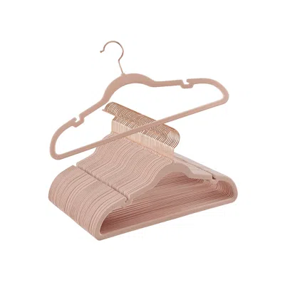 Breebe 50-pack Velvet Hangers Pink