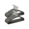 Breebe 50‑pack Velvet Non‑slip Hangers 17"w X 8.3"h In Gray