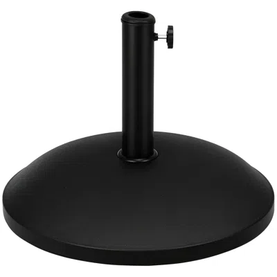 Breebe 55 Lb Round Cement Patio Umbrella Base In Black