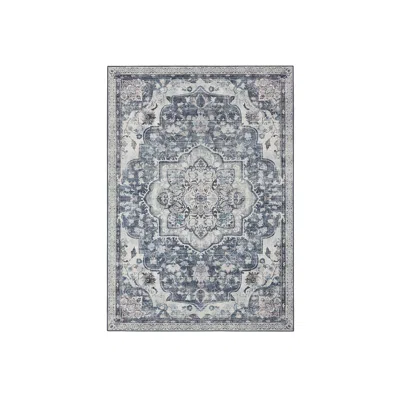 Breebe 5'w X 7'l Area Rug, Traditional Vintage Style In Gray