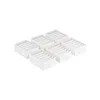 Breebe 6-compartment Clothes Drawer Organizers Set Of 6 Cloud White