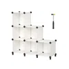 Breebe 6 Cube Diy Storage Organizer With Feet Cream White