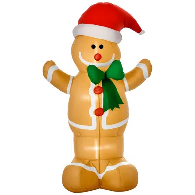 Breebe 6 Ft Led Christmas Inflatable Gingerbread Man For Yard In Yellow