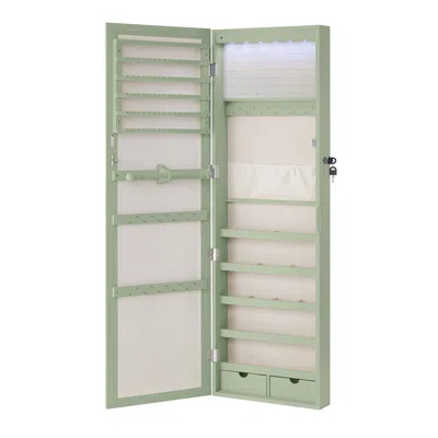 Breebe 6 Leds Mirror Jewelry Cabinet