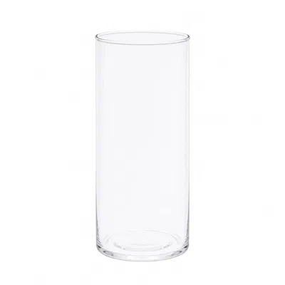 Breebe 6 Pack 8" Clear Glass Cylinder Vases For Floral Arrangements, Pillar Candles & Table Centerpieces
