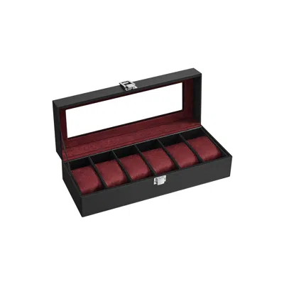 Breebe 6-slot Watch Case Black And Red