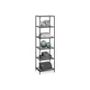 Breebe 6-tier Bookcase, Slim Shelving Unit