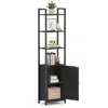 Breebe 6-tier Bookshelf, Tall Bookcase With Door, Steel Frame, Adjustable Shelves, 9.4 X 15.7 X 62.8 Inches