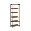 Breebe 6-tier Industrial Bookshelf
