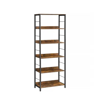 Breebe 6-tier Industrial Bookshelf