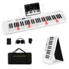 Breebe 61-key Foldable Piano Keyboard Full-size Electronic Keyboard With Midi And Split Function In Multi