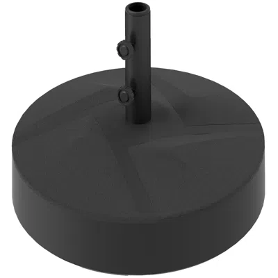 Breebe 66 Lb Heavy Duty Patio Umbrella Base Holder In Black