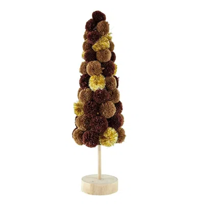 Breebe 6.7 X 6.7 X 20" Tree Christmas Table Decor In Brown