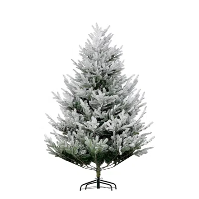 Breebe 6ft Flocked Artificial Xmas Tree With Realistic Branches In Gray