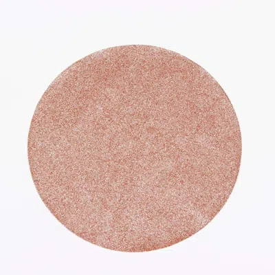Breebe 6-pack Placemats Glitter Design Rose Gold Sparkle Round - Non-slip Decorative Dining Table Mats 13" In Pink