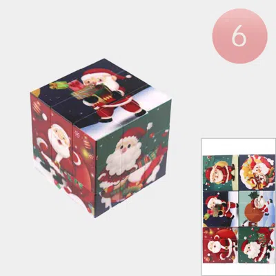 Breebe 6pcs - Christmas Santa Magic Cube Toys In Multi