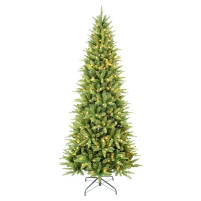 Breebe 7' Pre Lit Full Pine Christmas Tree In Green