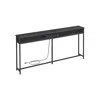 Breebe 70 Inch Console Table With Outlet And Shelves