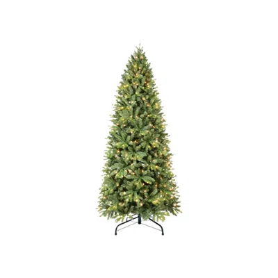 Breebe 7.5' Pre Lit Full Pine Christmas Tree In Green