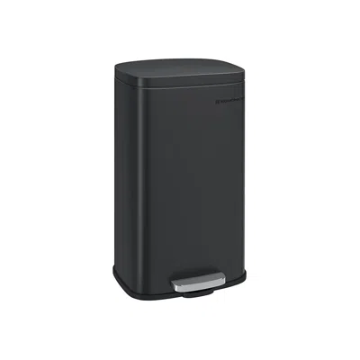 Breebe 8 Gallon Black Trash Can With Lid