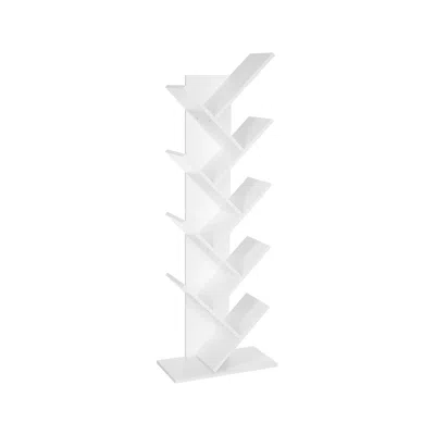 Breebe 8-tier Tree Bookshelf In White