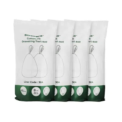 Breebe 8.5 Gallon Trash Bag With Drawstring