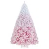 Breebe 8ft Artificial Christmas Tree With Folding Metal Stand And Branch Tips In Pink