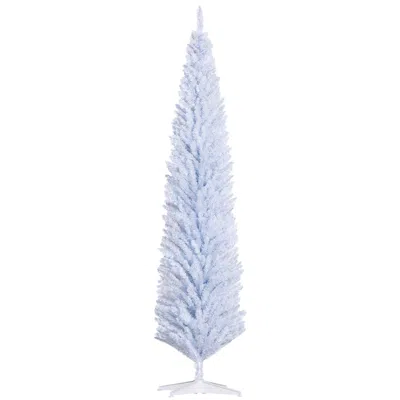 Breebe 8ft Unlit Pencil Artificial Christmas Tree With 618 Tips In Blue