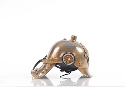 Breebe 9" X 12.5" X 8" German Helmet In Gold