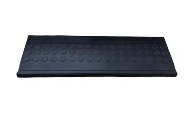 Breebe 9" X 30" Black Rubber Outdoor Door Mat