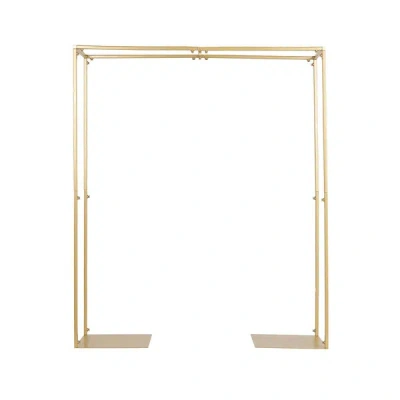 Breebe Adjustable Flower Arch Gold Metal Over-the-table Frame - Wedding Display 48" Tall