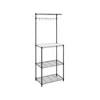 Breebe Adjustable Microwave Stand With 4 Shelves 6 Hooks In White