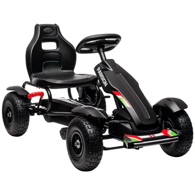 Breebe Adjustable Pedal Go-kart For Active Play In Black
