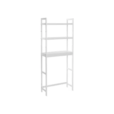 Breebe Adjustable Shelves Bathroom Organizer In White