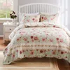 Breebe Antique Rose Blue Quilt Set 3-piece King/cal King