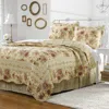 Breebe Antique Rose Ecru Quilt Set 3-piece King/cal King