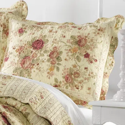 Breebe Antique Rose Ecru Sham King