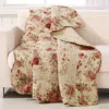 Breebe Antique Rose Ecru Throw In Multi