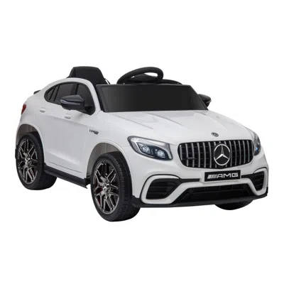 Breebe Aosom 12v Toddler Ride On Car With Remote Control, Mercedes Benz Amg Glc63s Coupe, Electric Car With In White